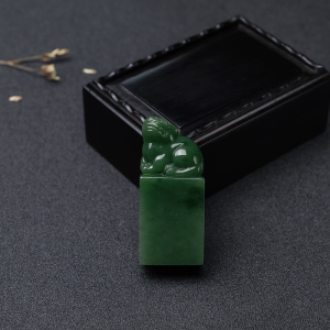 山料和田青玉貔貅印章