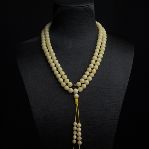 7.5mm浅黄蜜蜡108佛珠