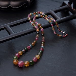 彩虹碧玺塔链