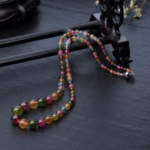 彩虹碧玺塔链