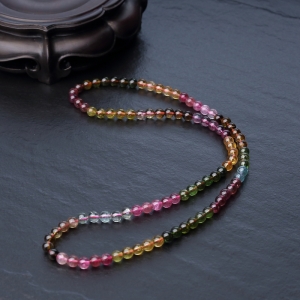 5.5mm彩虹碧玺多圈手串