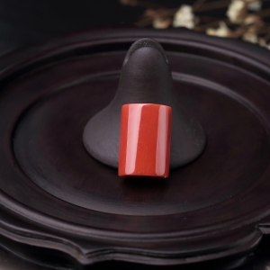 MOMO橘红珊瑚戒面