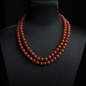 8mm火焰纹南红108佛珠