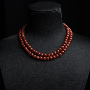 6.5mm火焰纹南红108佛珠