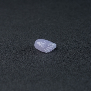 糯种紫罗兰翡翠知足吊坠