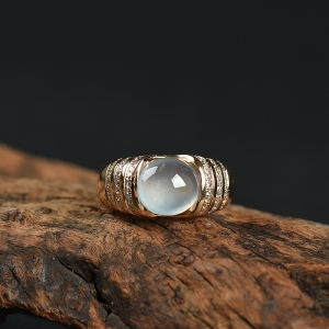 18k冰种翡翠戒指