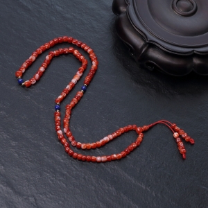 阿卡正红珊瑚苹果珠108佛珠