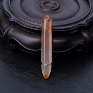 冰飘料南红毛笔吊坠