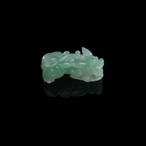 糯种浅绿翡翠貔貅吊坠
