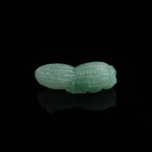 糯种飘翠翡翠花生吊坠