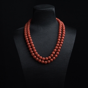 9mm柿子红南红108佛珠