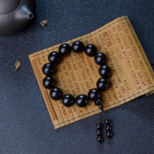 18mm半星满星小叶紫檀单圈手串