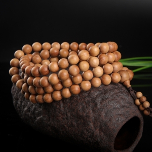 10.2mm老山檀108佛珠