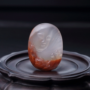 冰飘料南红佛吊坠