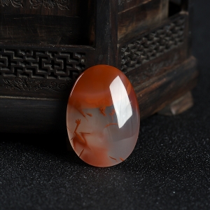 冰飘料南红随形吊坠