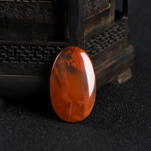 冰飘料南红随形吊坠