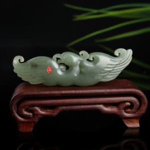 籽料和田青玉凤凰吊坠