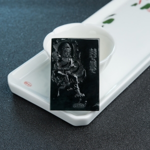 冰种墨翠观音吊坠