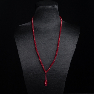 3.5mm沙丁正红珊瑚长链