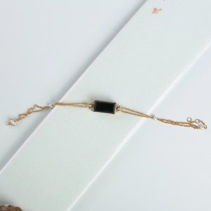 18K糯种墨翠手链