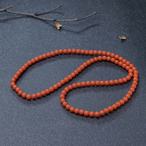 7mm柿子红南红108佛珠