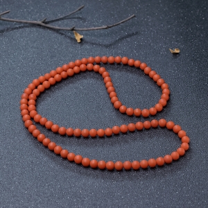 7.5mm柿子红南红108佛珠