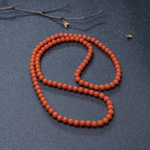 8mm柿子红南红108佛珠