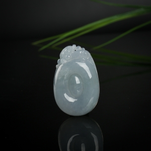 糯种翡翠福贝吊坠