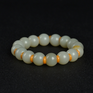 籽料和田白玉手串