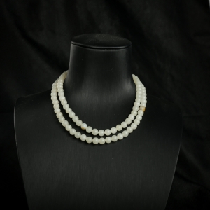 5.9mm籽料和田白玉108佛珠