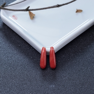 MOMO橘红珊瑚水滴（两件）