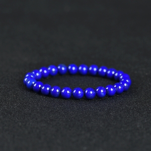 8.1mm青金级天蓝色青金石单圈手串