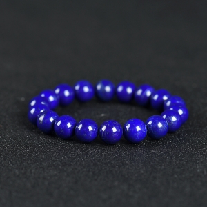 10.5mm青金级天蓝色青金石单圈手串