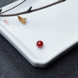 8mm阿卡黑红珊瑚圆珠