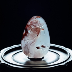 冰飘料南红连年有余吊坠