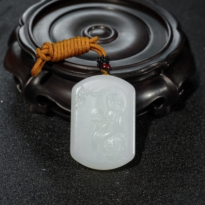 山料和田白玉文殊菩萨吊坠