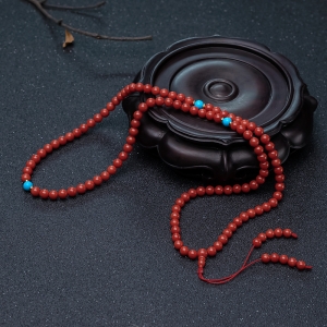 5.5mm沙丁朱红珊瑚108佛珠