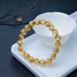 9.5mm钛晶单圈手串