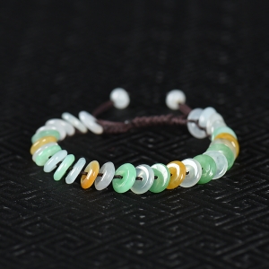 糯冰种翡翠手串