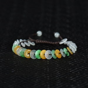 糯冰种翡翠手串