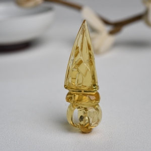 墨西哥蓝珀降魔杵吊坠