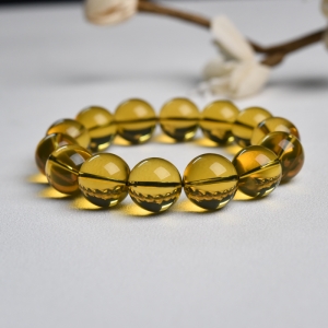 16mm墨西哥蓝珀单圈手串