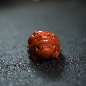 柿子红南红龙龟吊坠