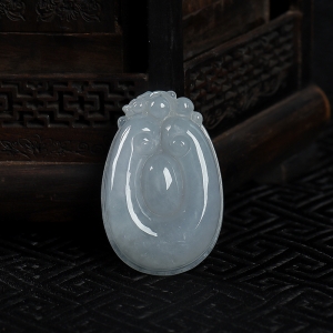 糯种翡翠福贝吊坠