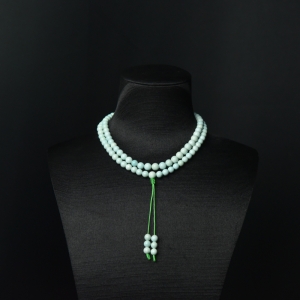 中高瓷浅蓝绿松石塔链