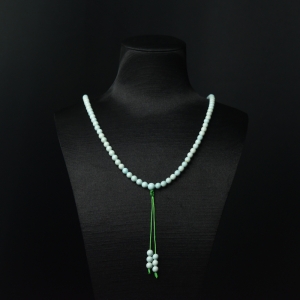 中高瓷浅蓝绿松石塔链