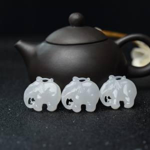 山料和田白玉吉祥如意套装（三件）