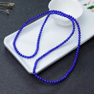 4.5mm青金石级天蓝色青金石珠链