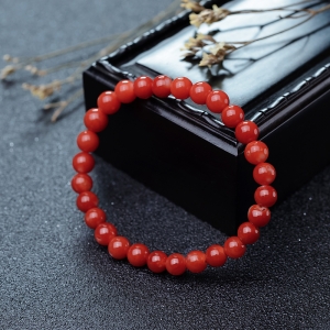 6mm阿卡珊瑚单圈手串