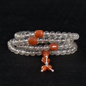 8.7mm冻料南红108佛珠